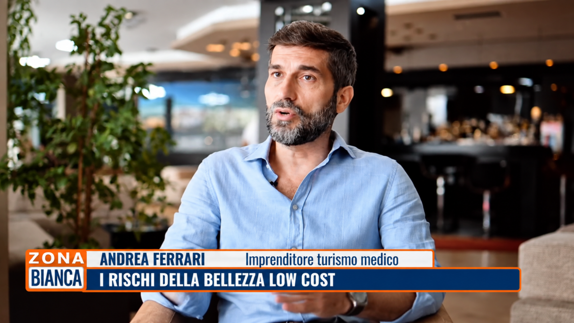Andrea Ferrari a Zona Bianca su Rete 4: il turismo medico in Albania e il ruolo del Medical Travel Advisor