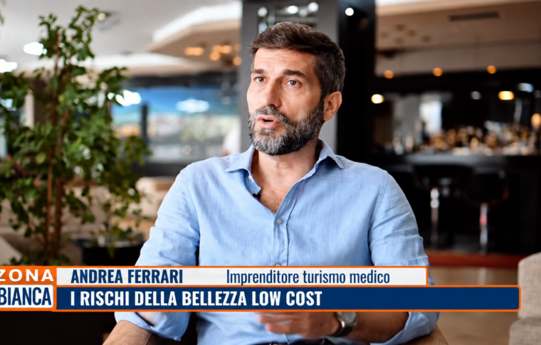 Andrea Ferrari a Zona Bianca su Rete 4: il turismo medico in Albania e il ruolo del Medical Travel Advisor