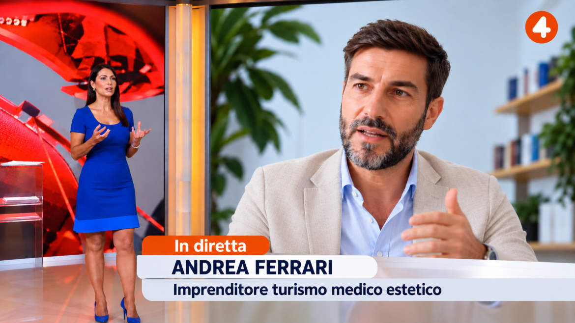 Andrea Ferrari a Diario del Giorno su Rete 4: turismo medico e chirurgia estetica all’estero